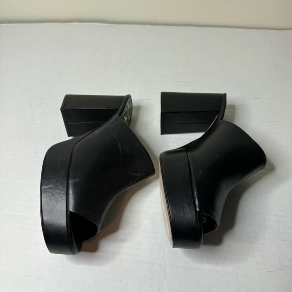 Ted Baker Black Deltino Leather Platform Mule NEW Size 10 US / 40 EU - Picture 3 of 9